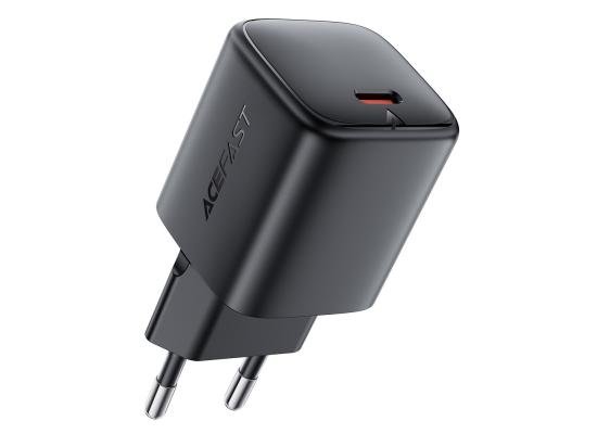 ACEFAST A119 USB-C Mini GaN Wall Charger 45W PD Fast Charging Travel Adapter - EU Plug - Black